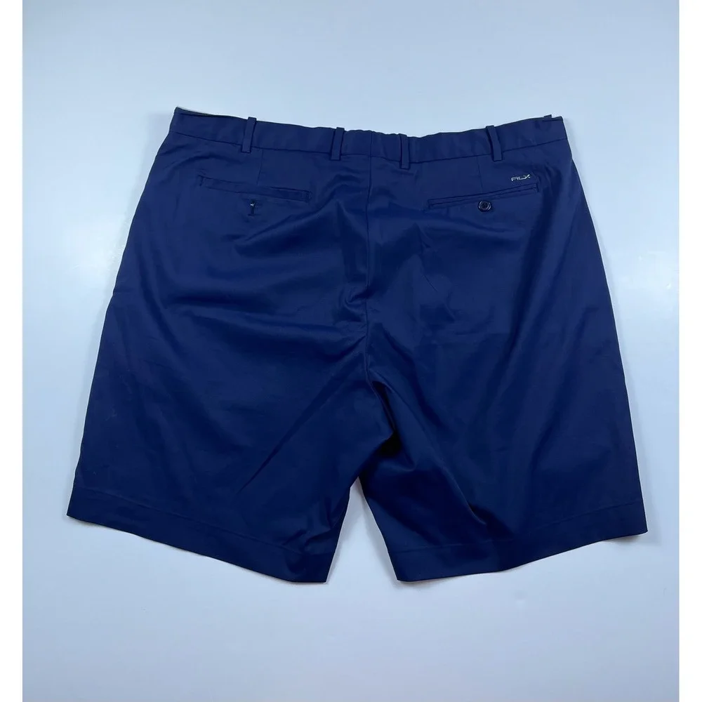 RLX Ralph Lauren Mens Golf Shorts Navy Blue Classic Fit Size 38 Performance